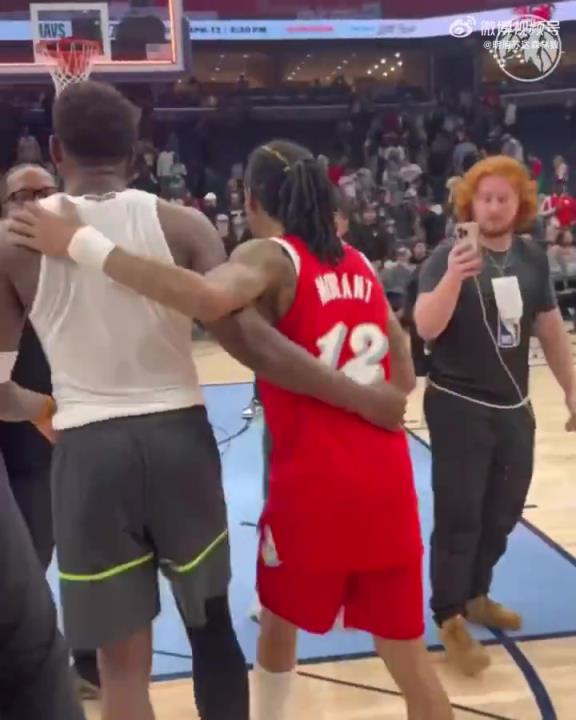 狼王&槍王惺惺相惜！華子賽后與莫蘭特相互致意！