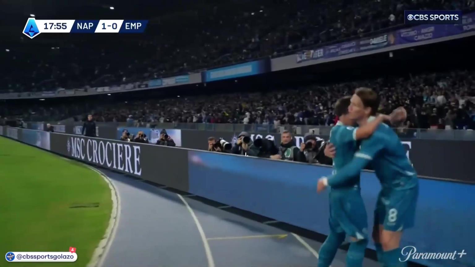 完美進球！麥克托米奈中場帶球一條龍外圍勁射破門！